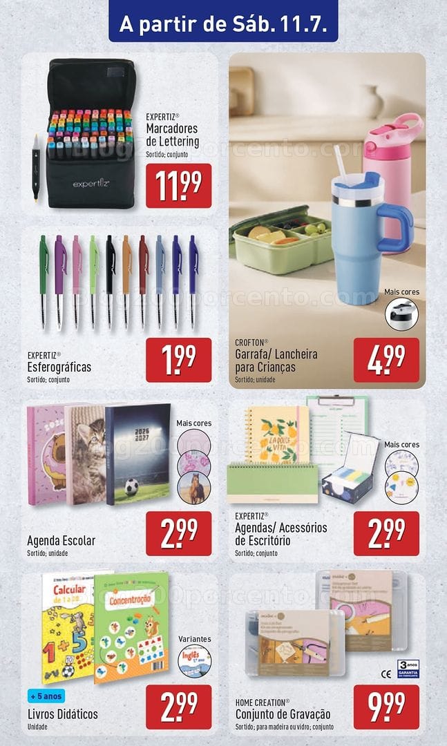 Antevisão Folheto ALDI Promoções de 6 a 12 julho